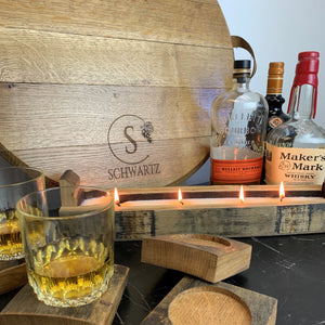 Bourbon Barrel Serving Round - Tray or Lazy Susan