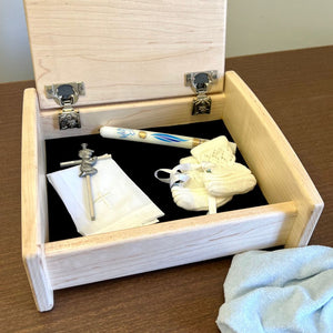 Personalized Engraved Heirloom Baby Keepsake Box First Birthday Newborn Gift