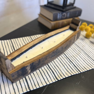 Bourbon Barrel Stave Candle