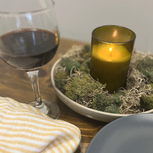 Recycled Wine Bottle Candle