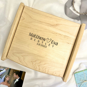 Personalized Wedding Keepsake Box - Wedding Gift Bridal Shower Gift