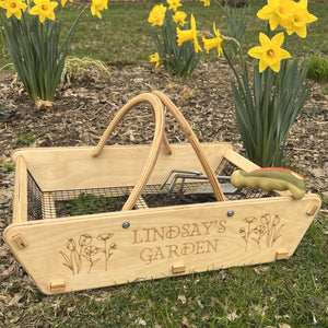 Personalized Harvest Basket - Gift for Gardener or Homesteader-  XL Backyard Garden Basket