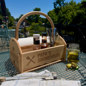 Pinecone Home Picnic Caddy Smokehouse