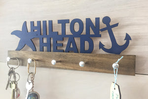 Personalized Beach House Key Holder