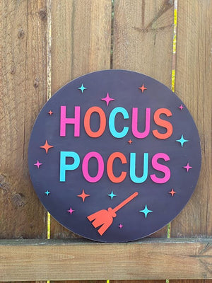 Hocus Pocus Round Sign