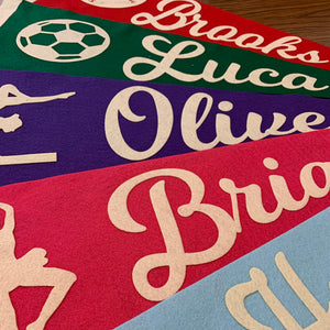 Personalized Felt Sports Pennant