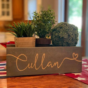 Personalized Mason Jar Holder Centerpiece - Mini