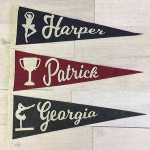 Personalized Felt Sports Pennant