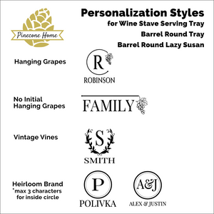 Wine Barrel Round Lazy Susan