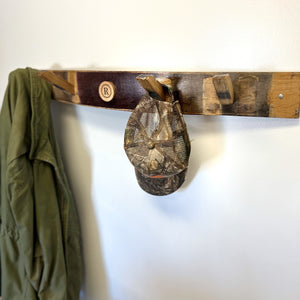 Wine Barrel Coat Rack