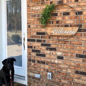 Personalized Wine Barrel Hoop Sign