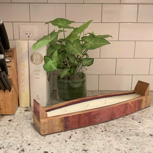 Wine Stave Vessel Candle