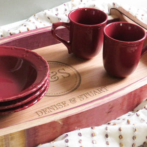 Client Gift Personalized Wine Tray - Realtor Closing Gift - Corporate Branded Client Appreciation Gift - New Home Real Estate Gift