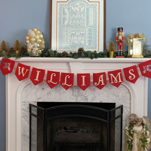 Personalized Holiday Felt Garland