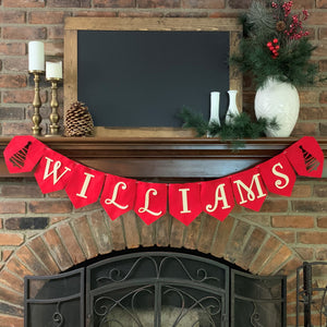 Personalized Holiday Felt Garland