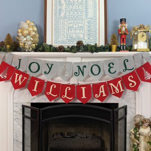 Personalized Holiday Felt Garland