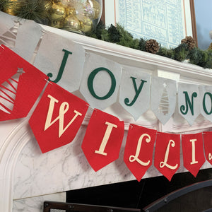 Personalized Holiday Felt Garland