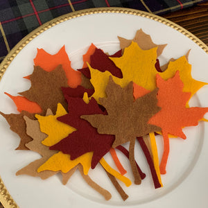 Fall Felt Leaves