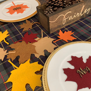 Fall Felt Leaves