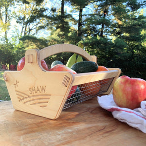 Personalized Harvest Basket - Gift for Gardener - Backyard Garden Basket