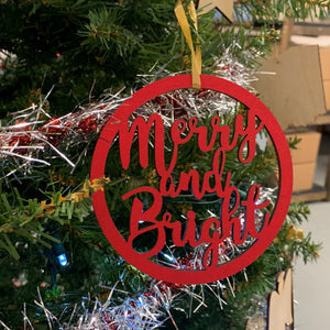 Circle Christmas Ornaments