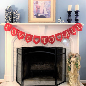 Valentines Felt Garland