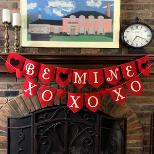 Valentines Felt Garland