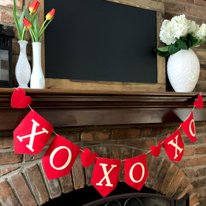 Valentines Felt Garland