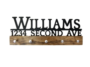 Block font client gift key holder