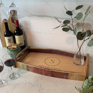 Client Gift Personalized Wine Tray - Realtor Closing Gift - Corporate Branded Client Appreciation Gift - New Home Real Estate Gift