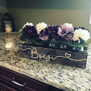 Personalized Mason Jar Holder Centerpiece - Classic