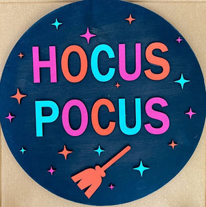 Hocus Pocus Round Sign