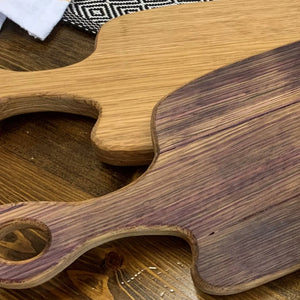 Monogrammed Large Wine Barrel Charcuterie Board - Housewarming Serving Board