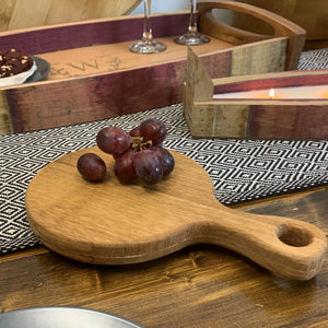 Mini Monogrammed Wine Barrel Charcuterie Board