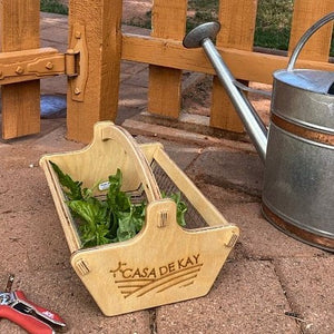 Personalized Garden Basket - 2 sizes - Harvest Basket for Vegetables - Gift for Gardener