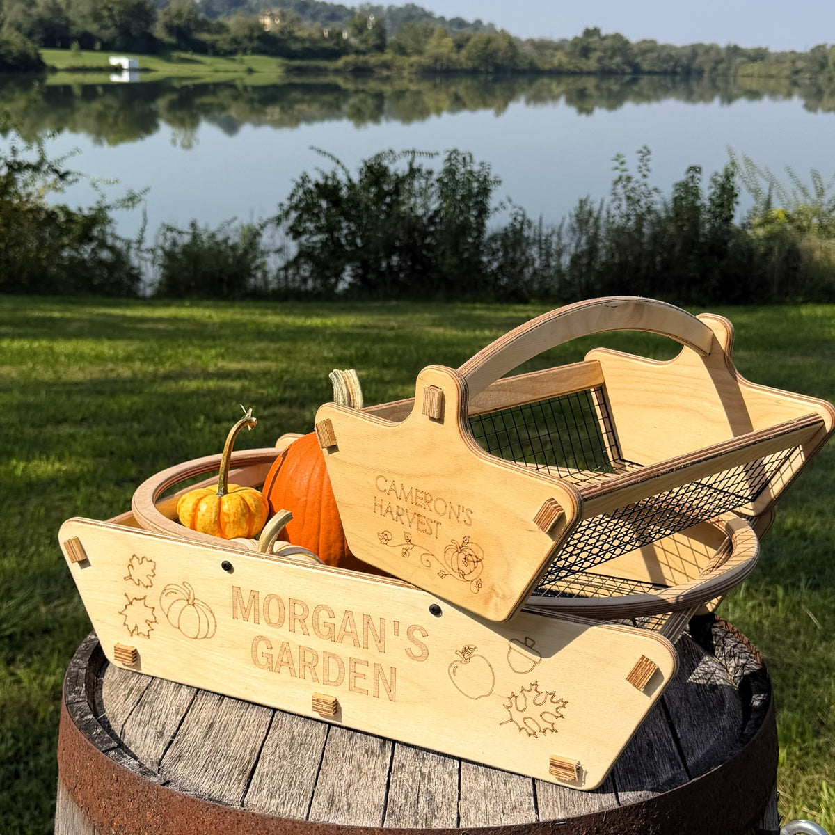 Personalized Harvest Basket - Gift for Gardener - Backyard Garden Basket