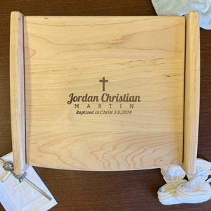Baptism Keepsake Box for Christening - Personalized Engraved Godparent Gift