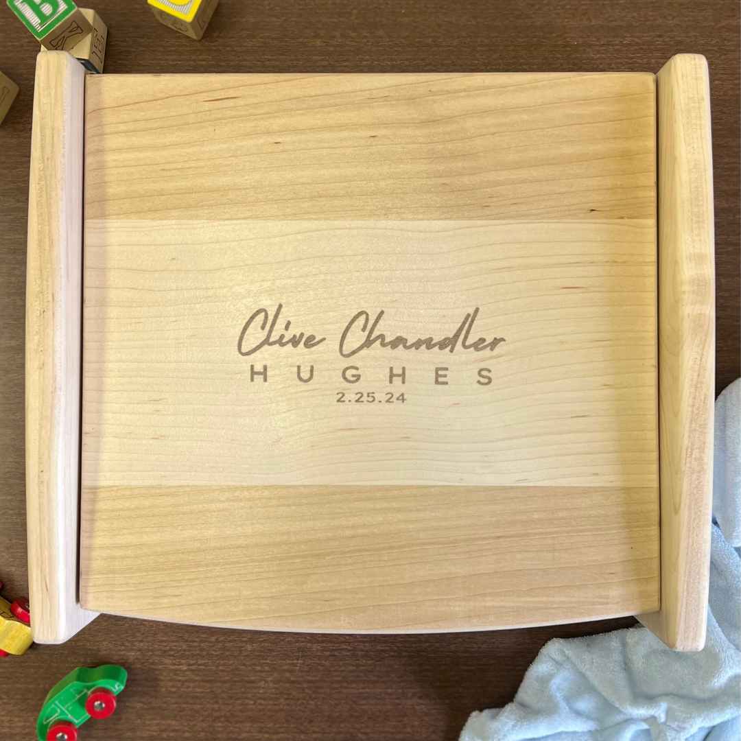 Personalized Engraved Heirloom Baby Keepsake Box First Birthday Newborn Gift