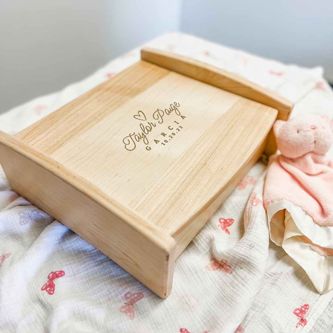 Baptism Keepsake Box for Christening - Personalized Engraved Godparent Gift