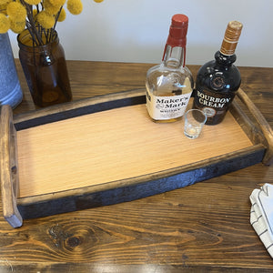 Bourbon Barrel Stave Serving Tray - Pinecone Home