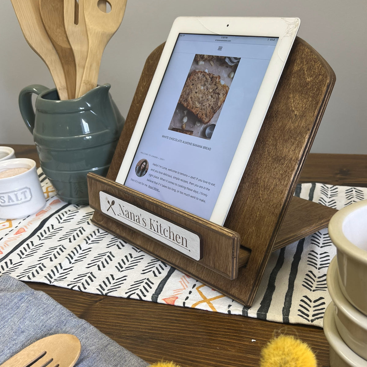 Personalized Cookbook Stand