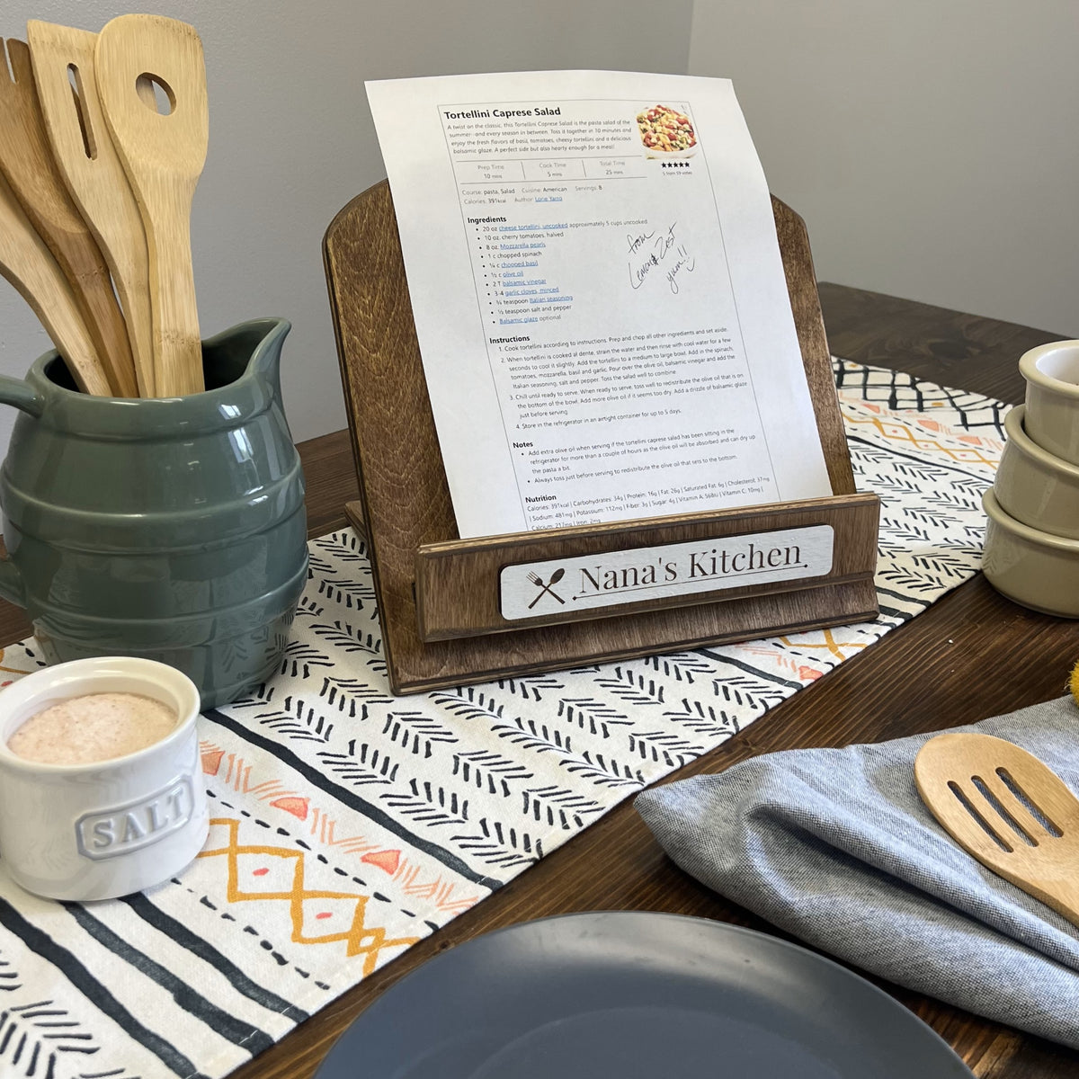 Personalized Cookbook Stand