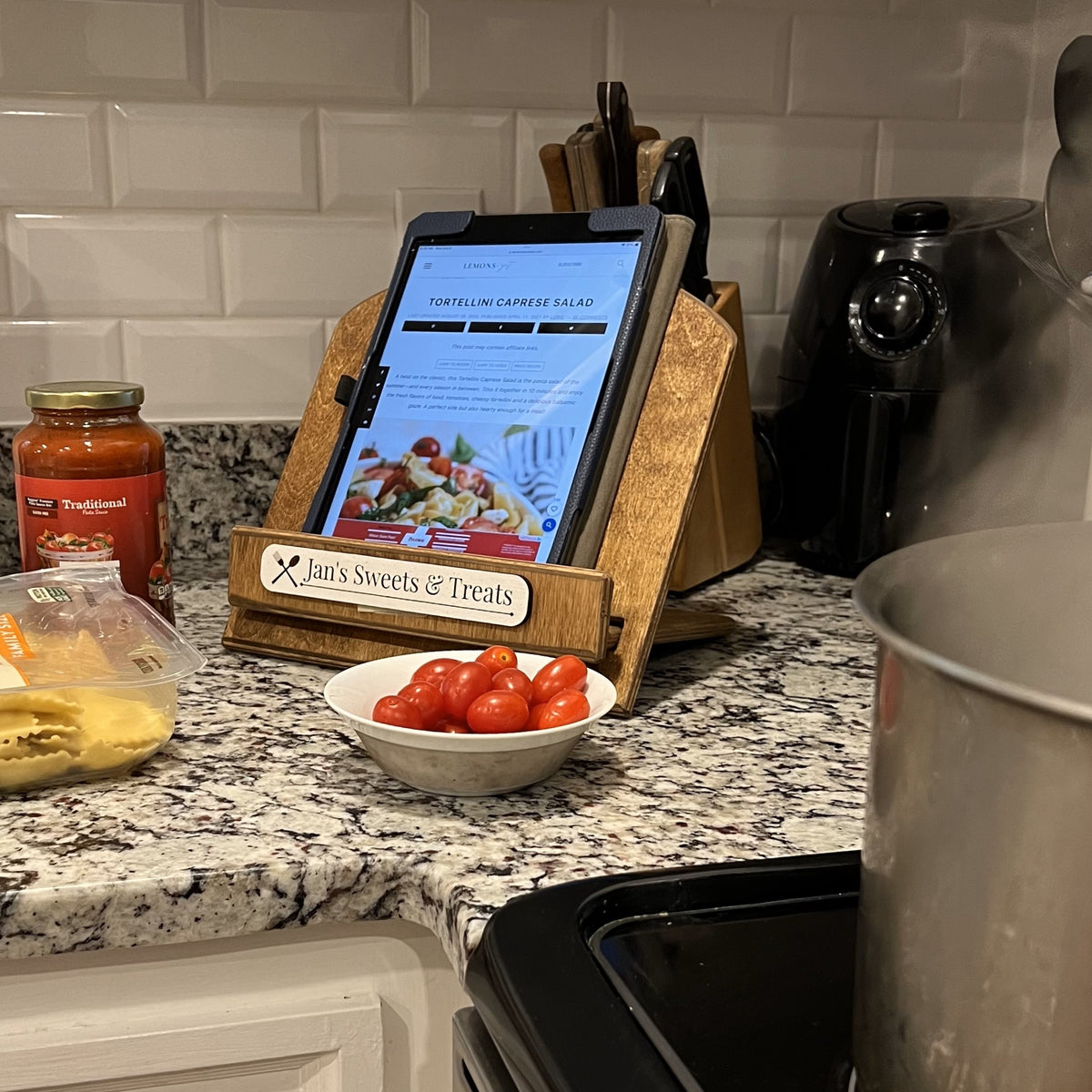 Personalized Cookbook Stand