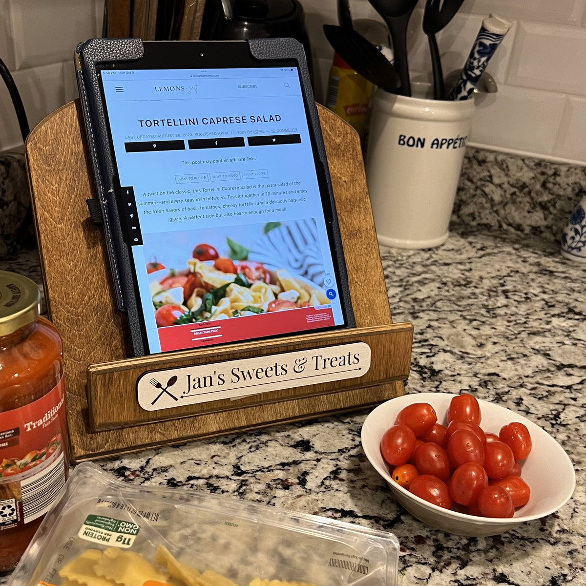 Personalized Cookbook Stand