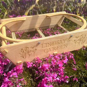 Personalized Garden Basket - 2 sizes - Harvest Basket for Vegetables - Gift for Gardener