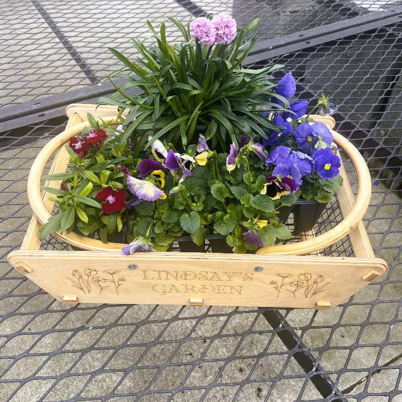 Personalized Harvest Basket - Gift for Gardener or Homesteader-  XL Backyard Garden Basket