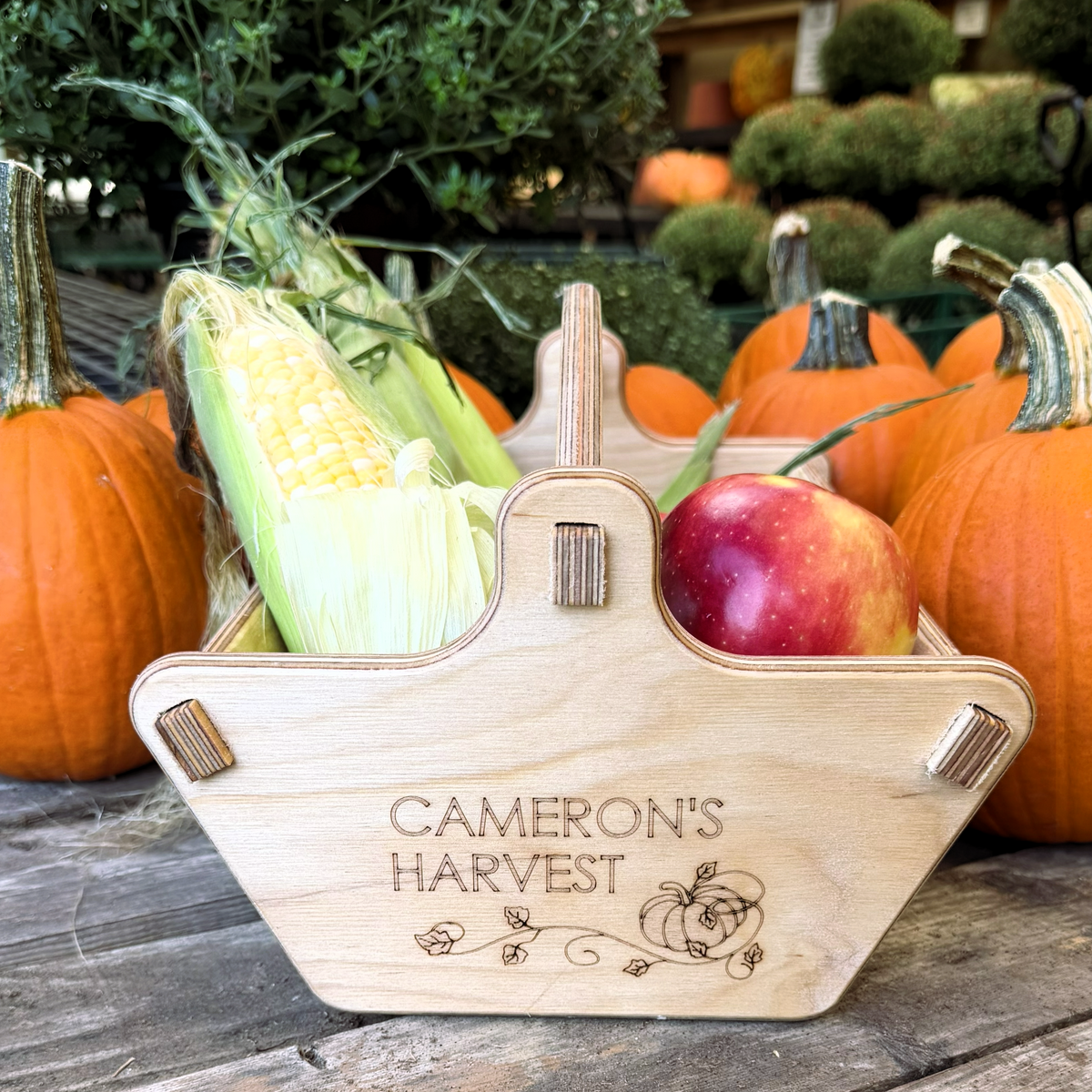 Personalized Harvest Basket - Gift for Gardener - Backyard Garden Basket