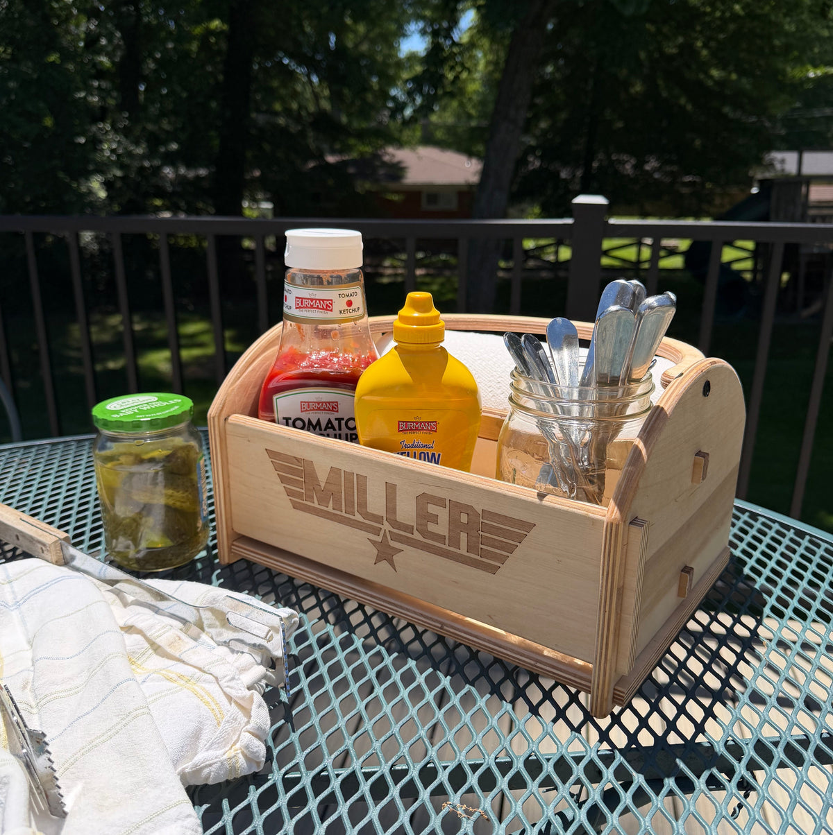 Picnic Outdoor Dining Condiment Caddy by Pinecone Home