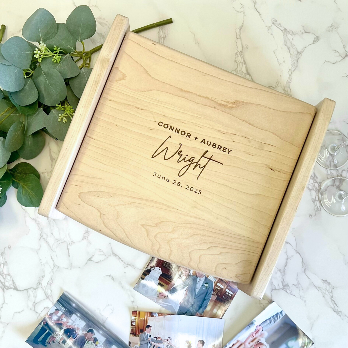 Personalized Wedding Keepsake Box - Wedding Gift Bridal Shower Gift