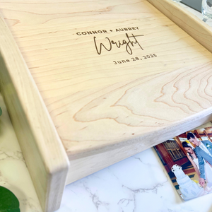 Personalized Wedding Keepsake Box - Wedding Gift Bridal Shower Gift